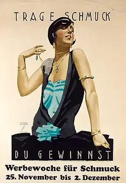 Wear Jewelry - You Win by Ludwig Hohlwein (circa 1930)
