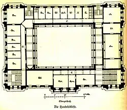 Neue Handelsbörse, floor plan