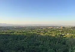 Aerial view of Wenquan Town, 2016