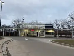 The West Boulevard-Cudell Station for the Greater Cleveland RTA Red Line, located in Cudell, Cleveland, Ohio.