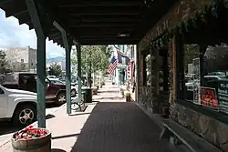 Shopping lane in downtown Westcliffe
