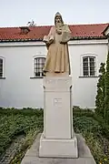 Statue in the Old Town district of Warsaw, Poland