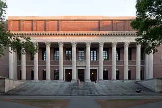 Widener Library at Harvard University is one of the largest research libraries in the world.