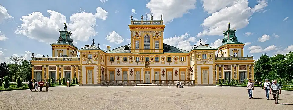 Image 14Wilanów Palace, Warsaw (1677–1696) (from Baroque architecture)