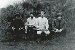 Coughlan (first on right) with the Wilde Flowers (1966)