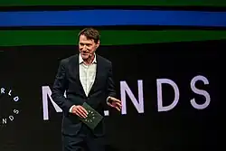 Rolf Dobelli at a WORLD.MINDS event