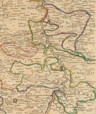 The Prince-Bishopric of Speyer circa 1700