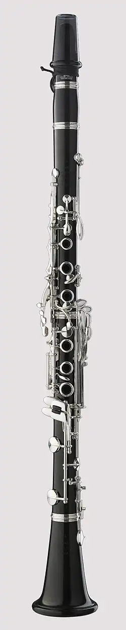 Reform Boehm clarinet with 19 keys and 7 rings, developed c. 1949 by Fritz Wurlitzer.
