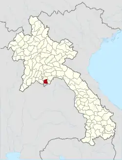 Location of Xaythany district