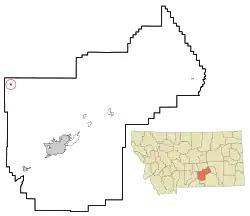 Location of Broadview, Montana