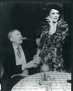 Actor Mason Adams and actress Tovah Feldshuh in The Time of Your Life.