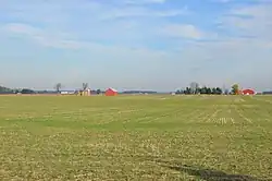 Fields along Young Road, east of Union City