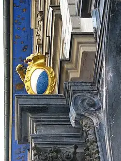 The coat of arms on the Town Hall