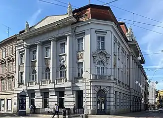 Formal bank on the corner of Ban Jelacic Square