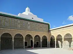 The second courtyard, looking towards the mausoleum chamber's dome