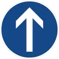 Sign 209-30 Go straight ahead