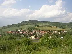 View from the south with Kaňkov Hill