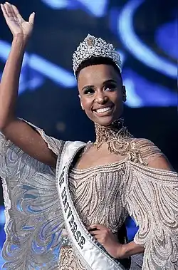 The Mouawad Power of Unity Crown as worn by Miss Universe 2019, Zozibini Tunzi
