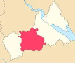 Location of Zvenyhorodka Raion