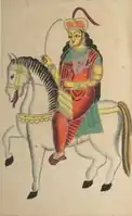 Rani Lakshmi Bai of Jhansi, one of the foremost leaders of the 1857 Sepoy Mutiny.