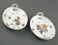 Two "osier pattern" dishes of the first "Sulkowski" type, 1755–1760